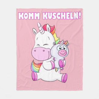 Kuschel Einhorn Decke Fleecefilt