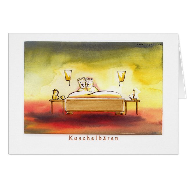 Kuschelbaeren Hälsningskort (Framsidan Horizontal)