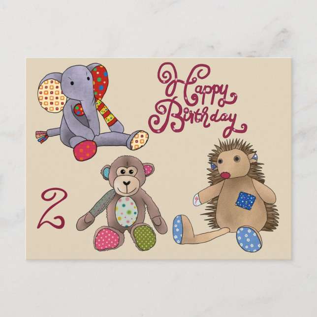 Kuscheltiere Vykort (Framsida)