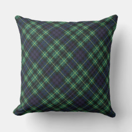 Kushions - Gult, Grönt och Blue Tartan Kudde