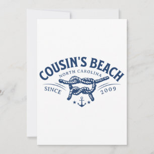 Kusin Beach, NC Sommaren jag vände Söt Inbjudningar