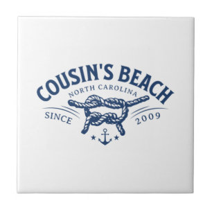 Kusin Beach, NC Sommaren jag vände Söt Kakelplatta