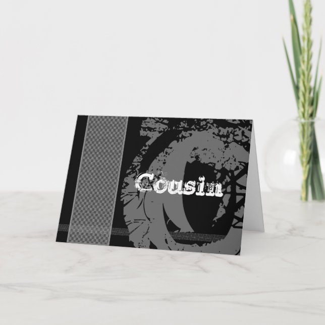 KUSIN Bröllsvittne Förfrågan - Edgy Design Inbjudan (Framsida)