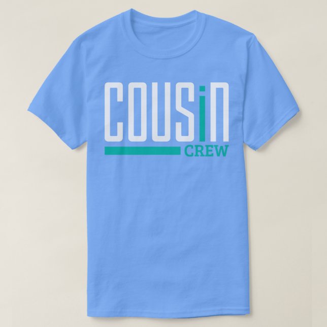 Kusin Cousin Crew T Shirt (Design framsida)