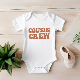 Kusin Crew | Brun matchningsfamilj T Shirt
