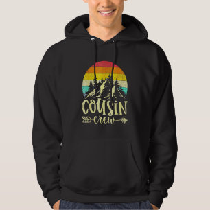Kusin Crew Camping Outdoor Sunset Summer Camp Vin Hoodie