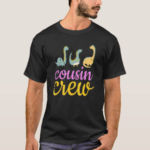 Kusin Crew Dino Pajamas Cousin Squad För barn T Shirt