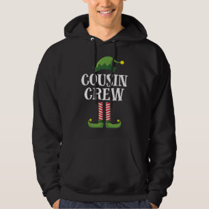 Kusin Crew Elf Matching julfamilj Hoodie