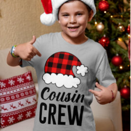 Kusin Crew jul-Helgdag Buffalo Play Barn T Shirt