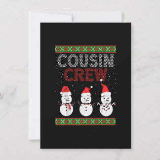 Kusin Crew jul Pajamas Gnome Träd Merry Xma Inbjudningar
