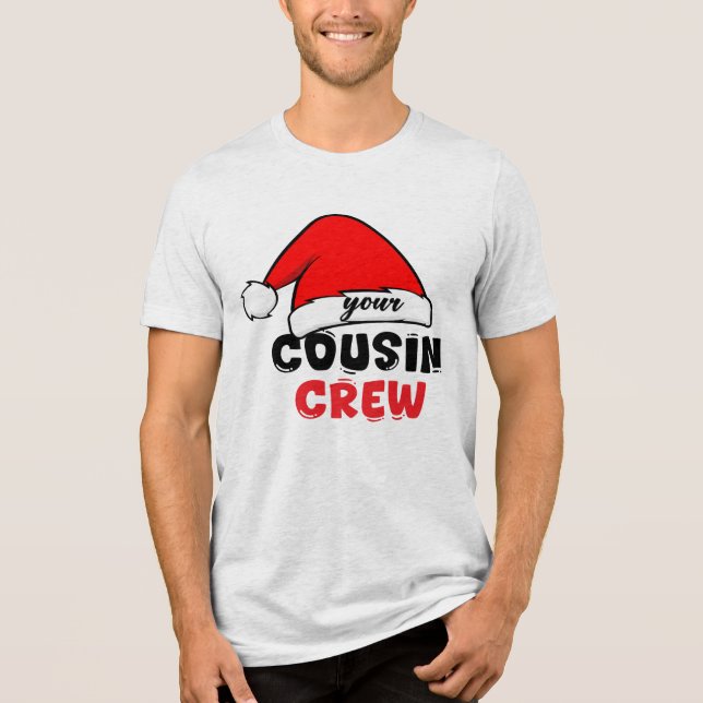 Kusin Crew jul T Shirt (Framsida)