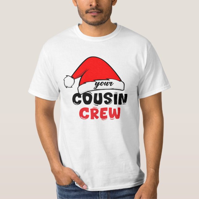 Kusin Crew jul T Shirt (Framsida)