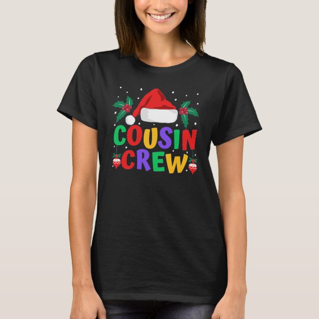 Kusin Crew jul T Shirt (Framsida)