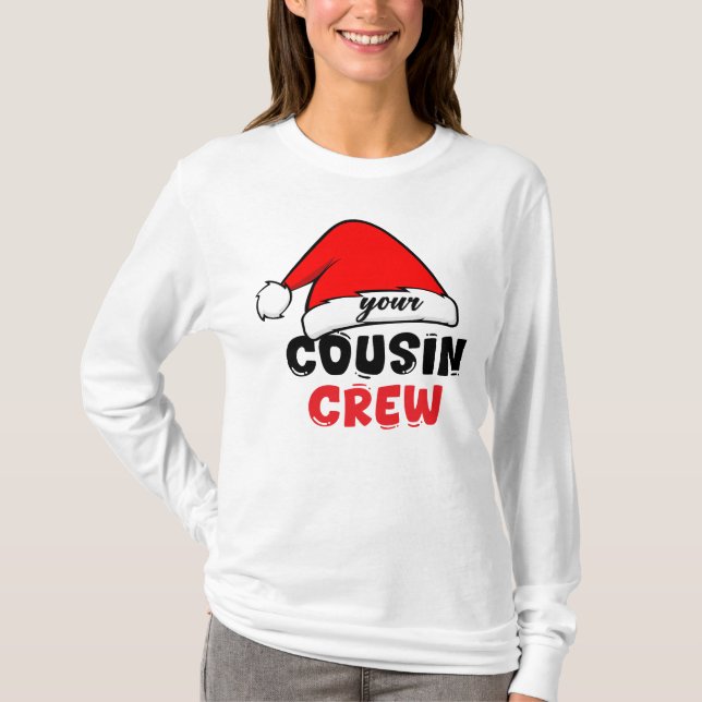 Kusin Crew jul T Shirt (Framsida)