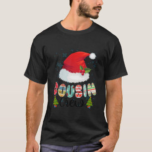 Kusin Crew jultomten Hat jul Pajamas T Shirt