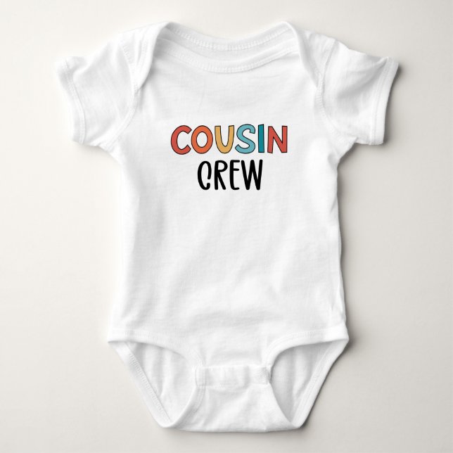 Kusin Crew Matching Retro Family Cousin Squad T Shirt (Framsida)