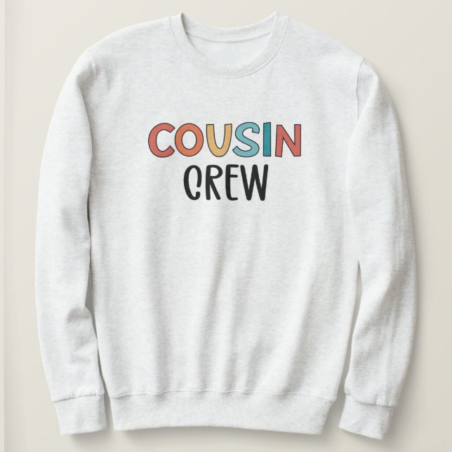 Kusin Crew Matching Retro Family Cousin Squad T Shirt (Design framsida)