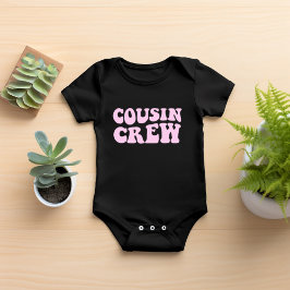 Kusin Crew | Matchningsfamilj för Rosa T Shirt
