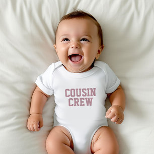 Kusin Crew Mauve Kids Baby Bodykosti T Shirt