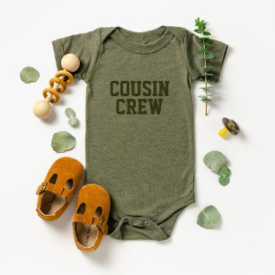 Kusin Crew Olive Kids Baby Bodykosti T Shirt