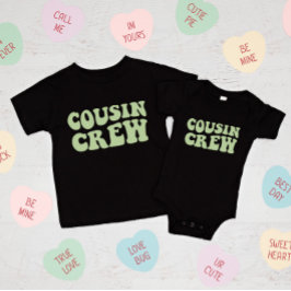 Kusin Crew | Olivmatchningsfamilj T Shirt