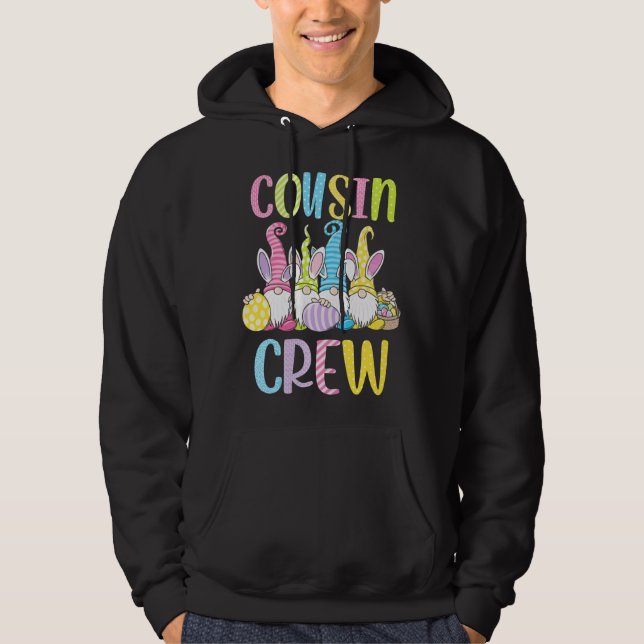 Kusin Crew Påsk Vår Gnome Hoodie (Framsida)