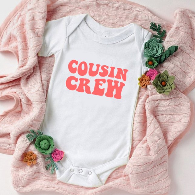 Kusin Crew | Persikomatchningsfamilj för Rosa T Shirt (Skapare uppladdad)