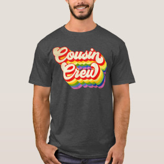 Kusin Crew Rainbow Färg för Boys Girls Kids T Shirt