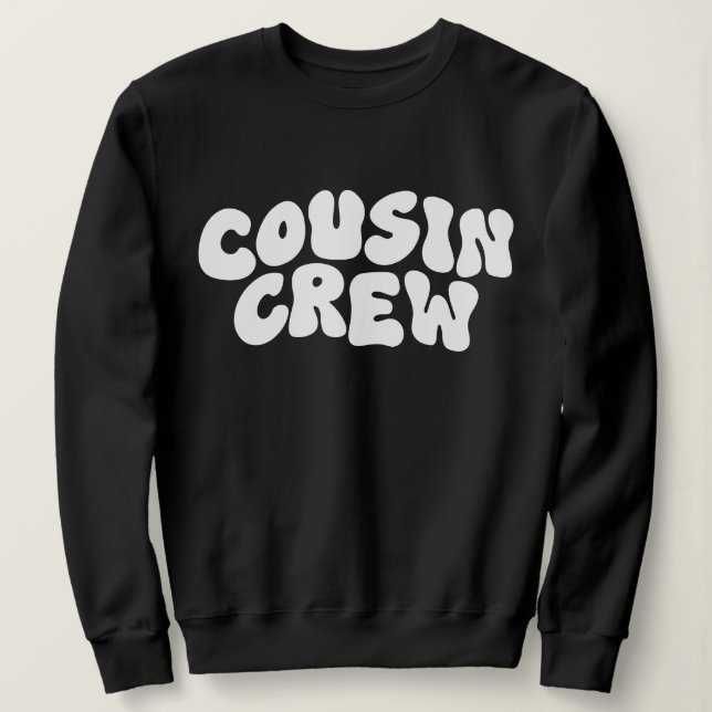 Kusin Crew | Retro Matching Cousin Family Reunion T Shirt (Design framsida)