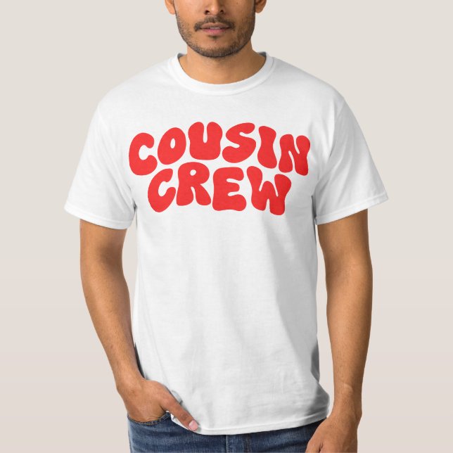 Kusin Crew | Retro Matching Cousin Family Reunion T Shirt (Framsida)