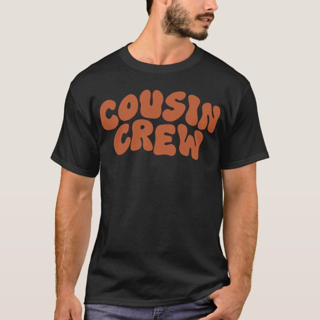 Kusin Crew | Retro Matching Cousin Family Reunion T Shirt (Framsida)