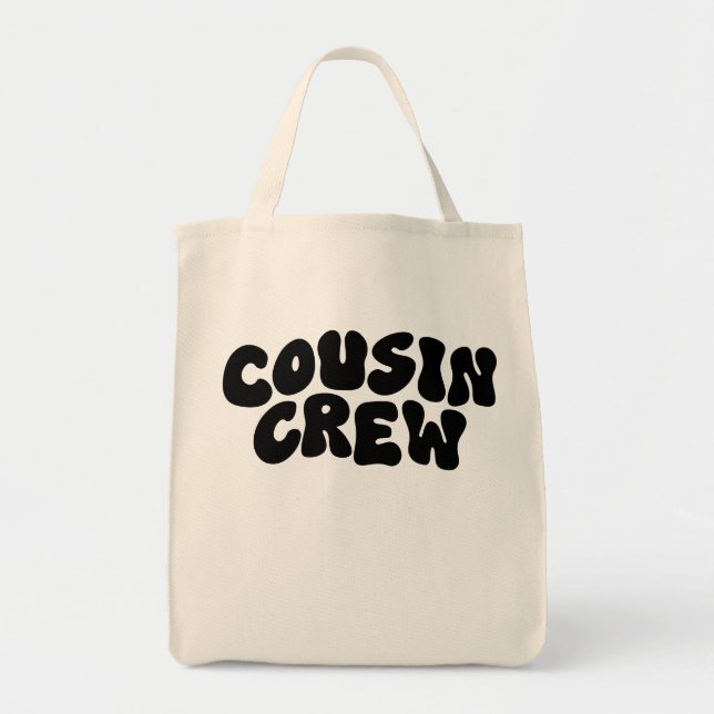 Kusin Crew | Retro Matching Cousin Family Reunion Tygkasse (Framsidan)