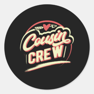 Kusin Crew Runt Klistermärke