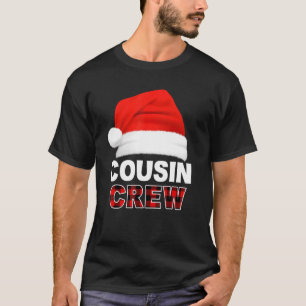 Kusin Crew Santa Hat Butiflo Play Red Julafton Hol T Shirt