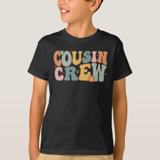 Kusin Crew Shirts för barn, Retro Matching Cousin T Shirt