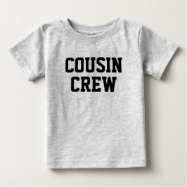 Kusin Crew | Svart matchande barn T Shirt
