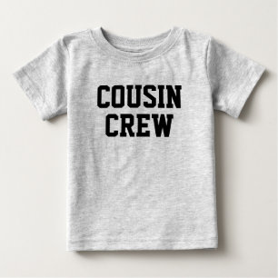 Kusin Crew Svart matchande barn T Shirt