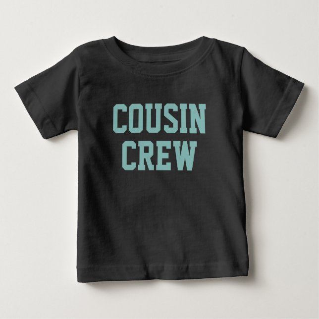 Kusin Crew | Teal Matching Kids T Shirt (Framsida)