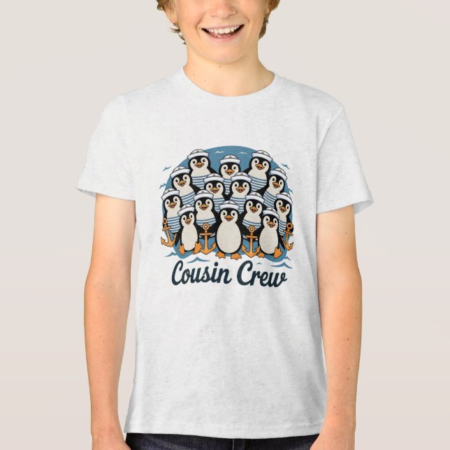Kusin Crew Tri-Blend Shirt T Shirt (Framsida)