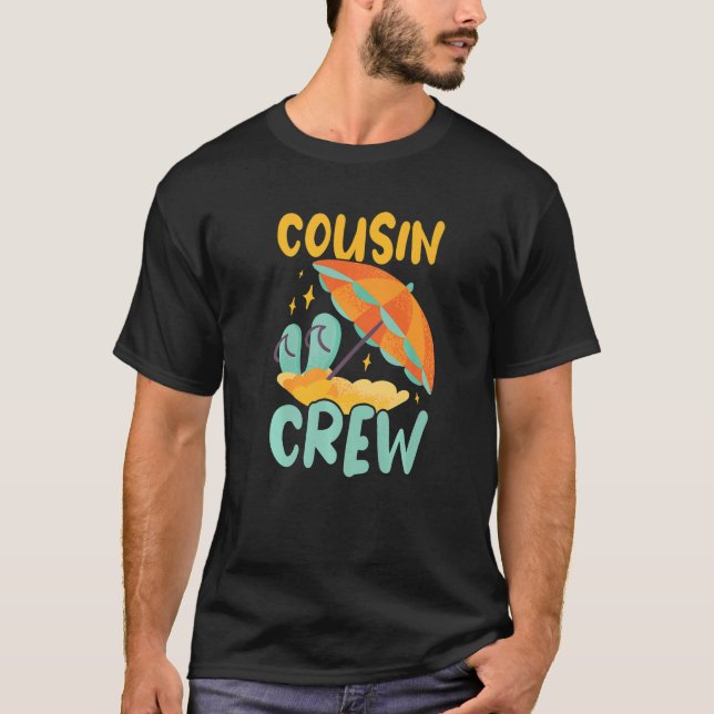 Kusin Crew Vacation Pajamas Cousin Squad För barn T Shirt (Framsida)