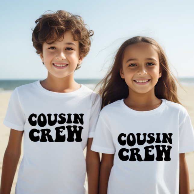 Kusin Crew | Vit matchande familj Unisex T Shirt (Skapare uppladdad)