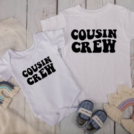 Kusin Crew | Vit matchningsfamilj T Shirt