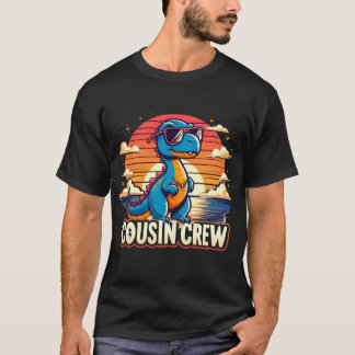kusin, dinosaur, roligt dinosauricitat t shirt