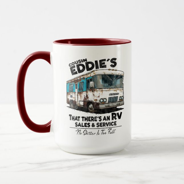 Kusin Eddie's RV Sales and Service Mugg (Vänster)