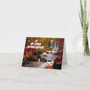 **KUSIN** HOPPA BIRTHDAY LIKA BEAUTIFUL SOM BILD KORT