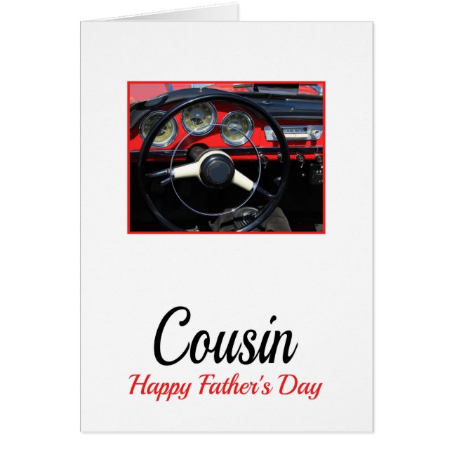 kusin Lycklig Fars dag Hälsningskort (Framsidan)