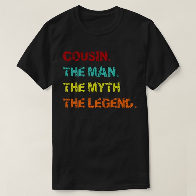 kusin mannen myten i legenden t shirt (Design framsida)
