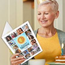 Kusin Photo Collage Big Birthday Card