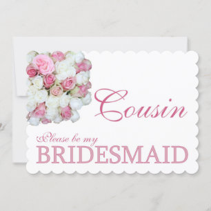 Kusin Snälla, var Bridesmaid Inbjudningar
