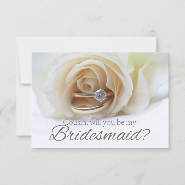 Kusin Snälla, var Bridesmaid Inbjudningar (Framsida)